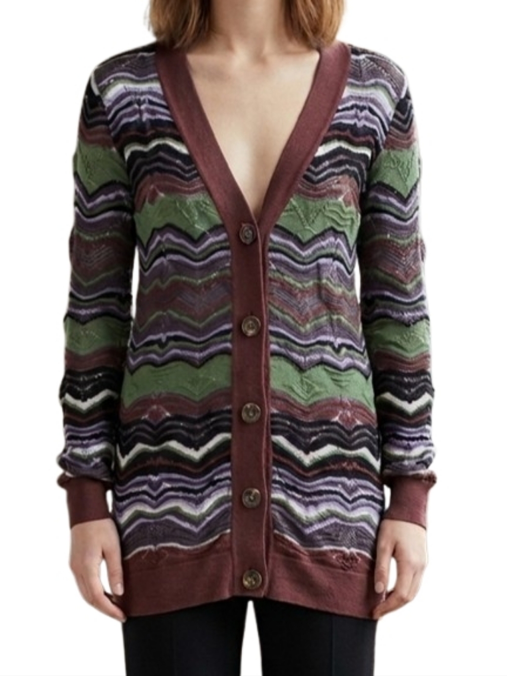 M Missoni Zig Zag Chevron Cardigan